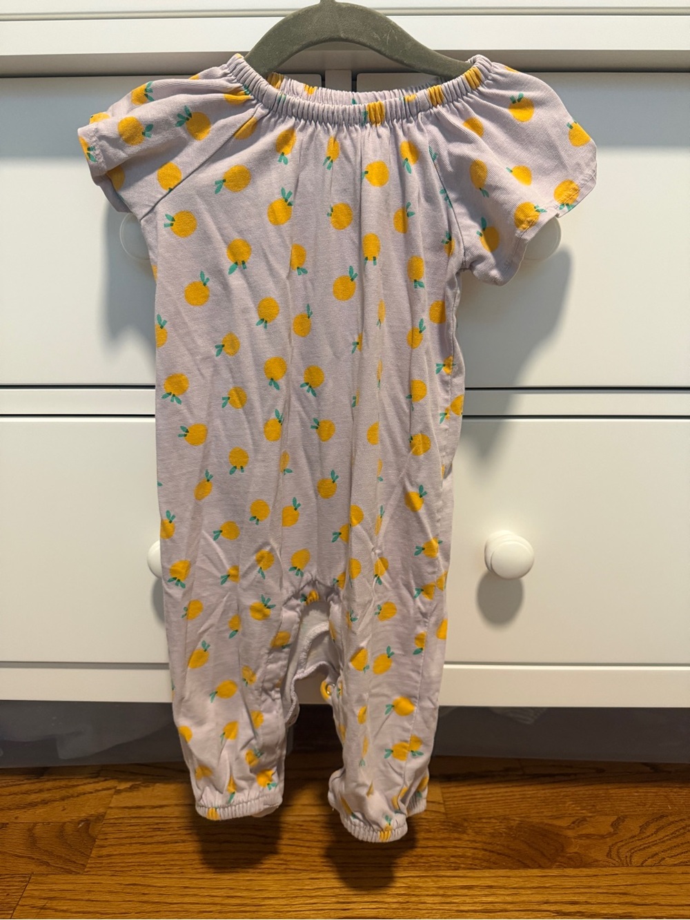 Hanna Andersson Orange Print Romper